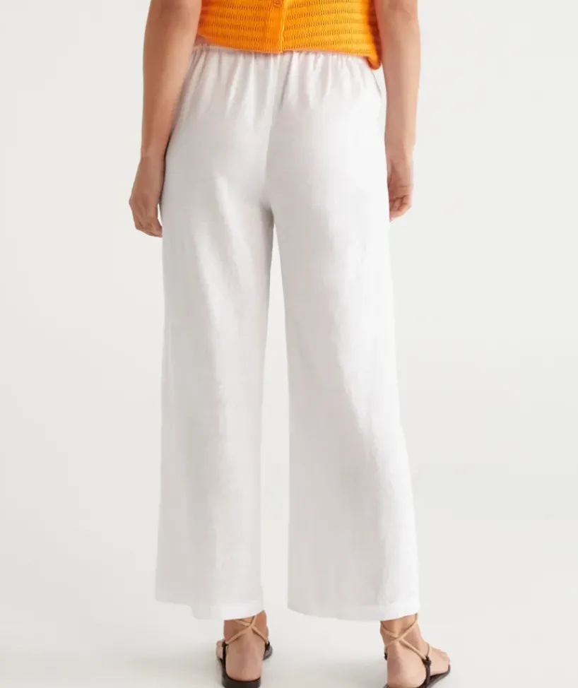 Linen Wide Leg Pant<Sussan