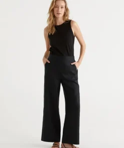 Linen Wide Leg Pant<Sussan