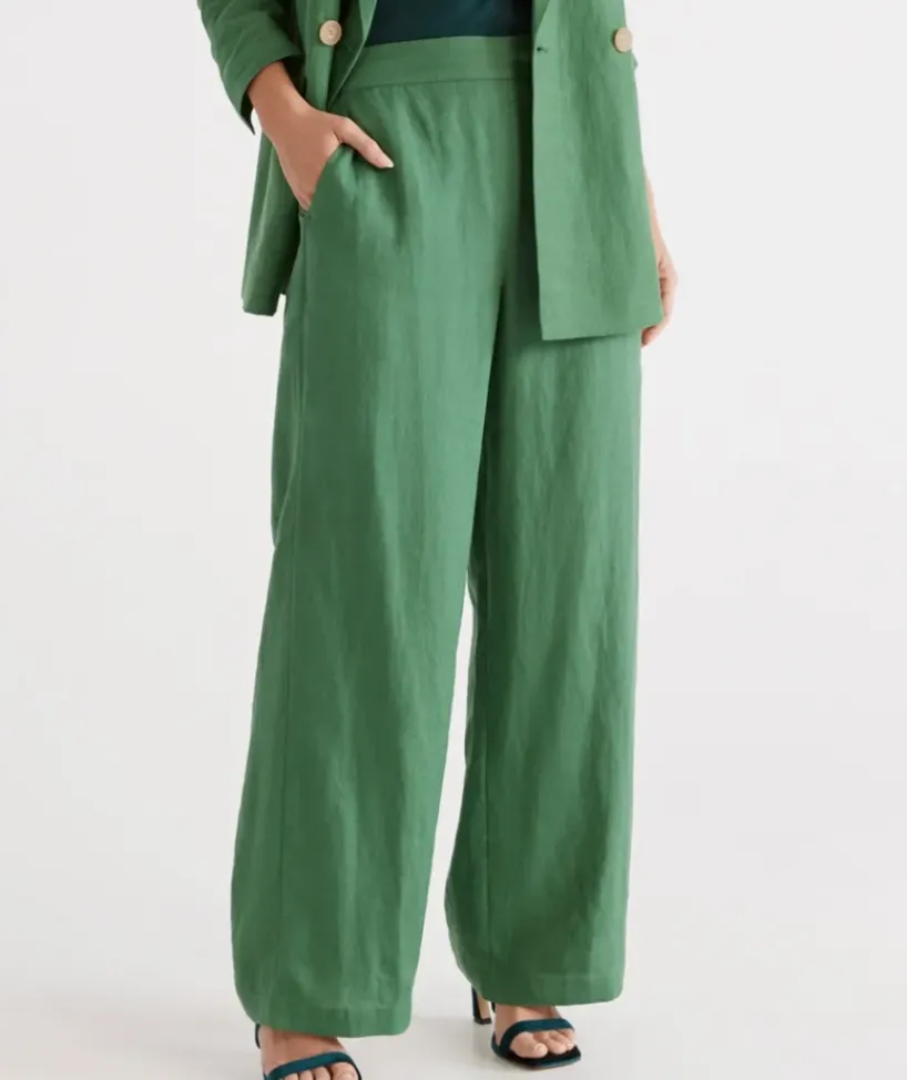 Linen Wide Leg Pant<Sussan Online