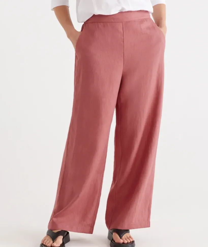 Linen Wide Leg Pant<Sussan Online