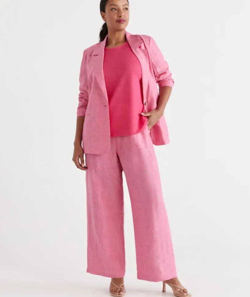 Linen Wide Leg Pant<Sussan Online