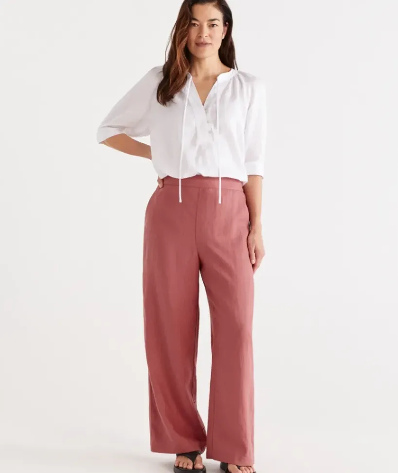 Linen Wide Leg Pant<Sussan Outlet