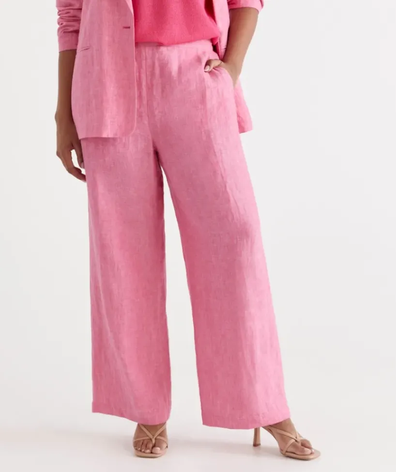 Linen Wide Leg Pant<Sussan Outlet