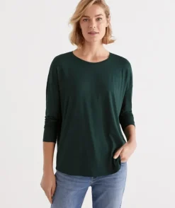 Long Sleeve Pleat Back Top<Sussan Discount