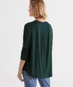 Long Sleeve Pleat Back Top<Sussan Discount