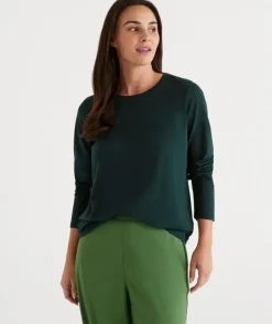 Long Sleeve Pleat Back Top<Sussan Discount