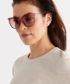 Lucena Crystal Coffee Sunglasses<Sussan Outlet