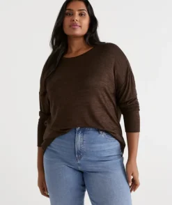Marle Crew Neck Long Sleeve Top<Sussan Discount