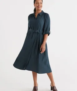 Midi Shirt Dress<Sussan New