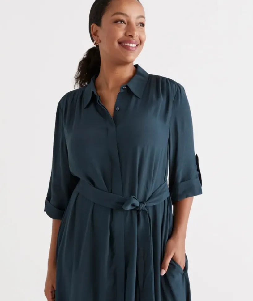 Midi Shirt Dress<Sussan New