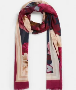 Modern Rose Border Scarf<Sussan Clearance