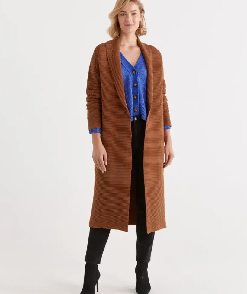Ottoman Stitch Coatigan<Sussan Hot
