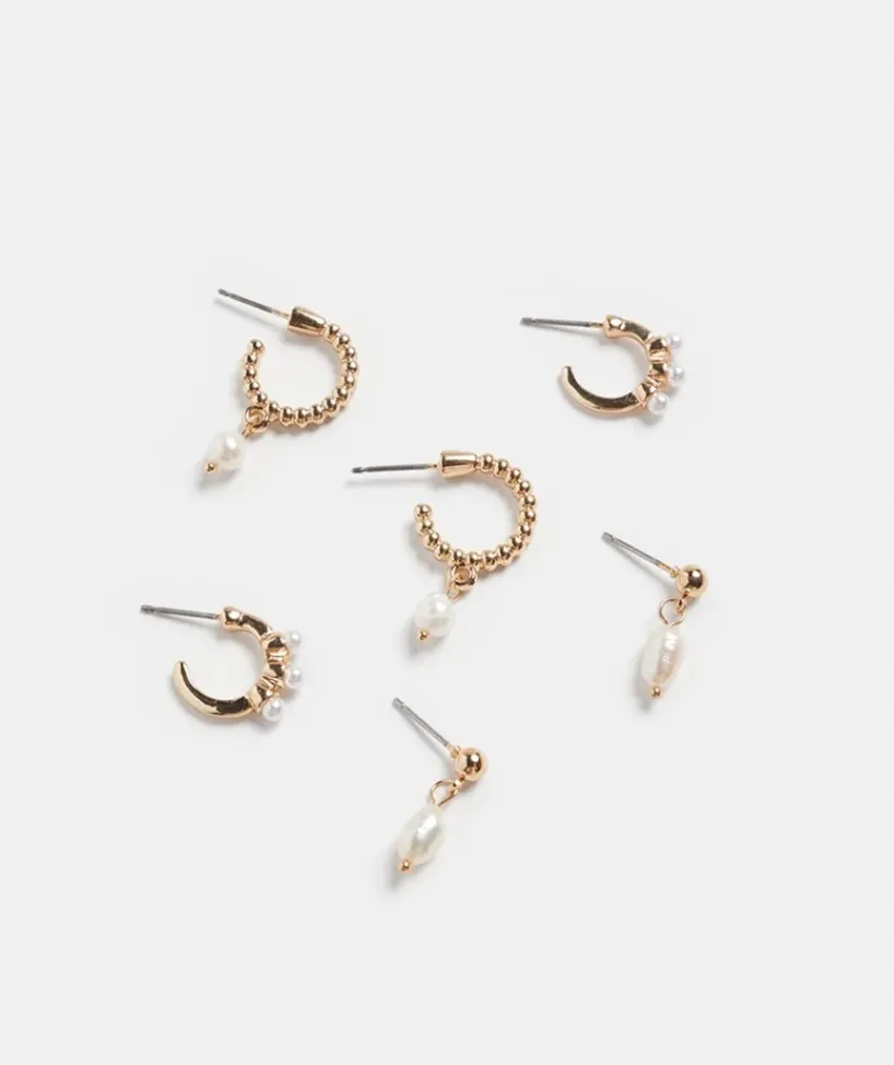 Pearl 3 Piece Earring Set<Sussan Best