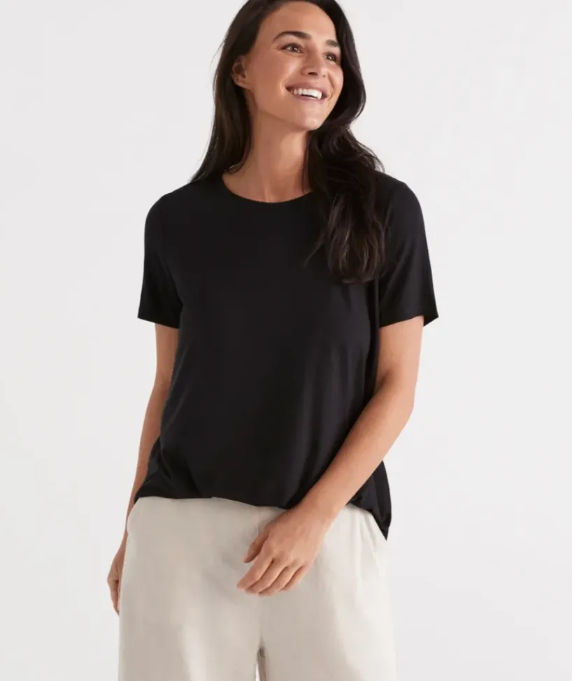 Pleat Back Tee<Sussan