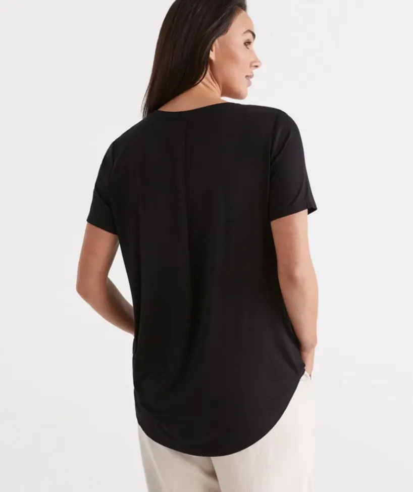 Pleat Back Tee<Sussan