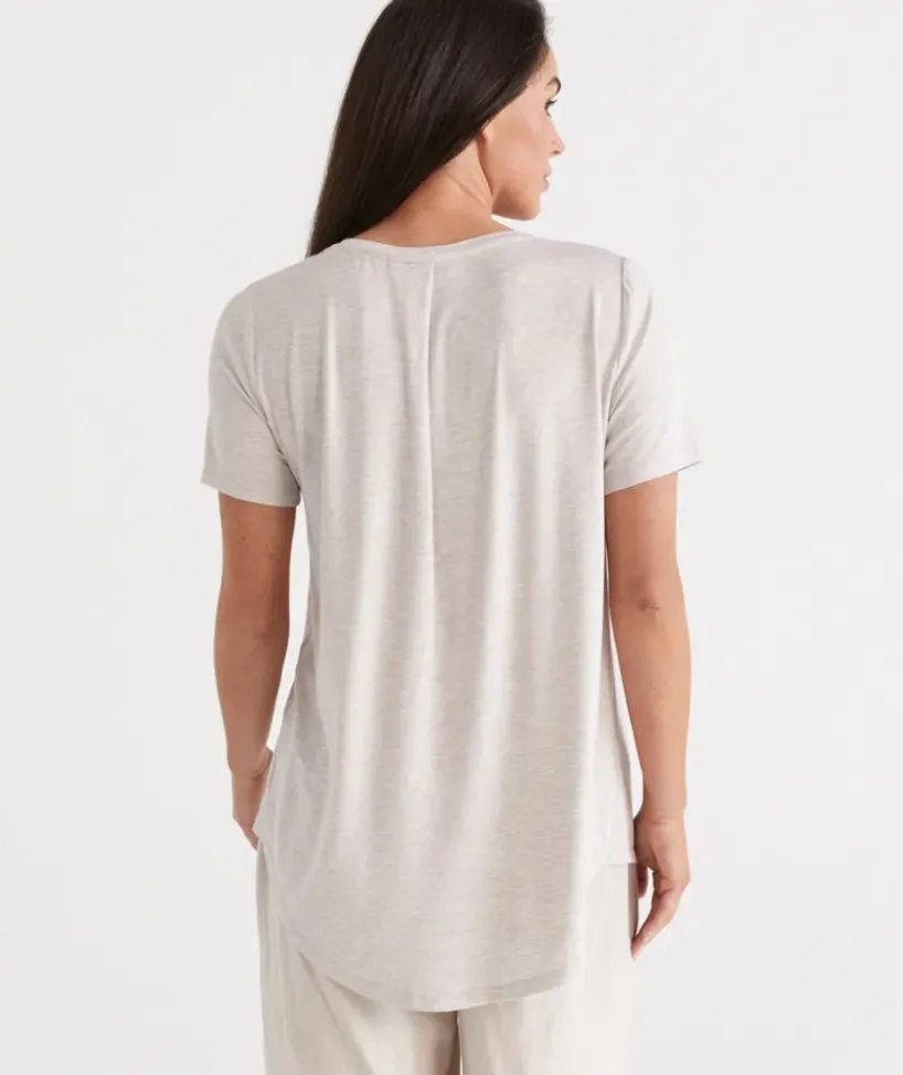 Pleat Back Tee<Sussan