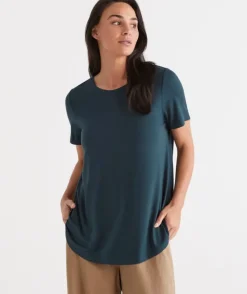 Pleat Back Tee<Sussan