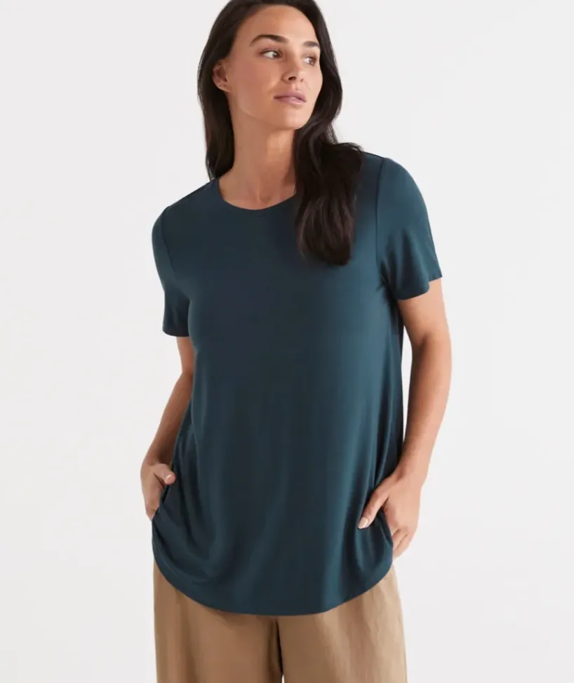 Pleat Back Tee<Sussan