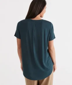 Pleat Back Tee<Sussan