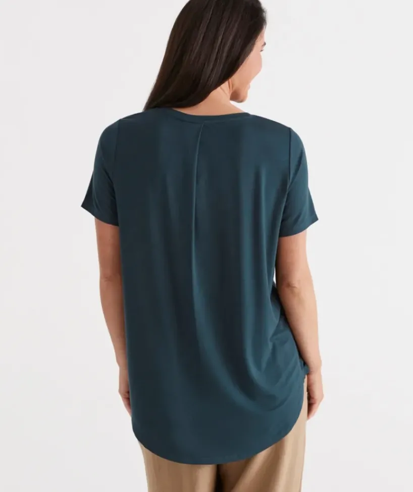 Pleat Back Tee<Sussan