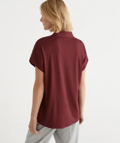 Plisse V Neck Top<Sussan Clearance