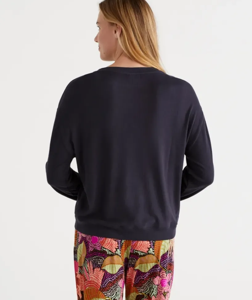 Relaxed Crew Neck Top<Sussan Clearance
