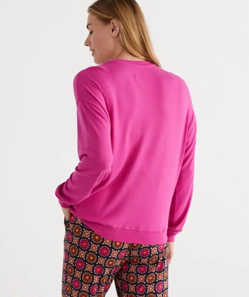 Relaxed Crew Neck Top<Sussan Clearance