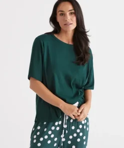 Relaxed Rib Australian Cotton Pyjama T-Shirt<Sussan Sale