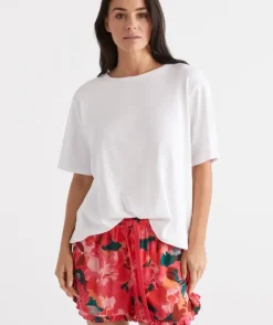 Relaxed Rib Australian Cotton Pyjama T-Shirt<Sussan New