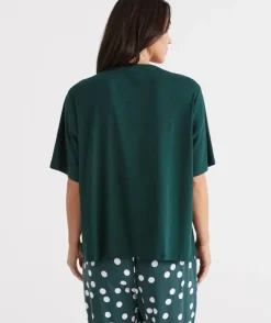 Relaxed Rib Australian Cotton Pyjama T-Shirt<Sussan New