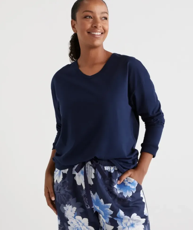 Relaxed V-Neck Top<Sussan Clearance