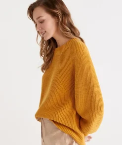 Rib Sleeve Detail Pull Over<Sussan Discount