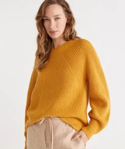 Rib Sleeve Detail Pull Over<Sussan New