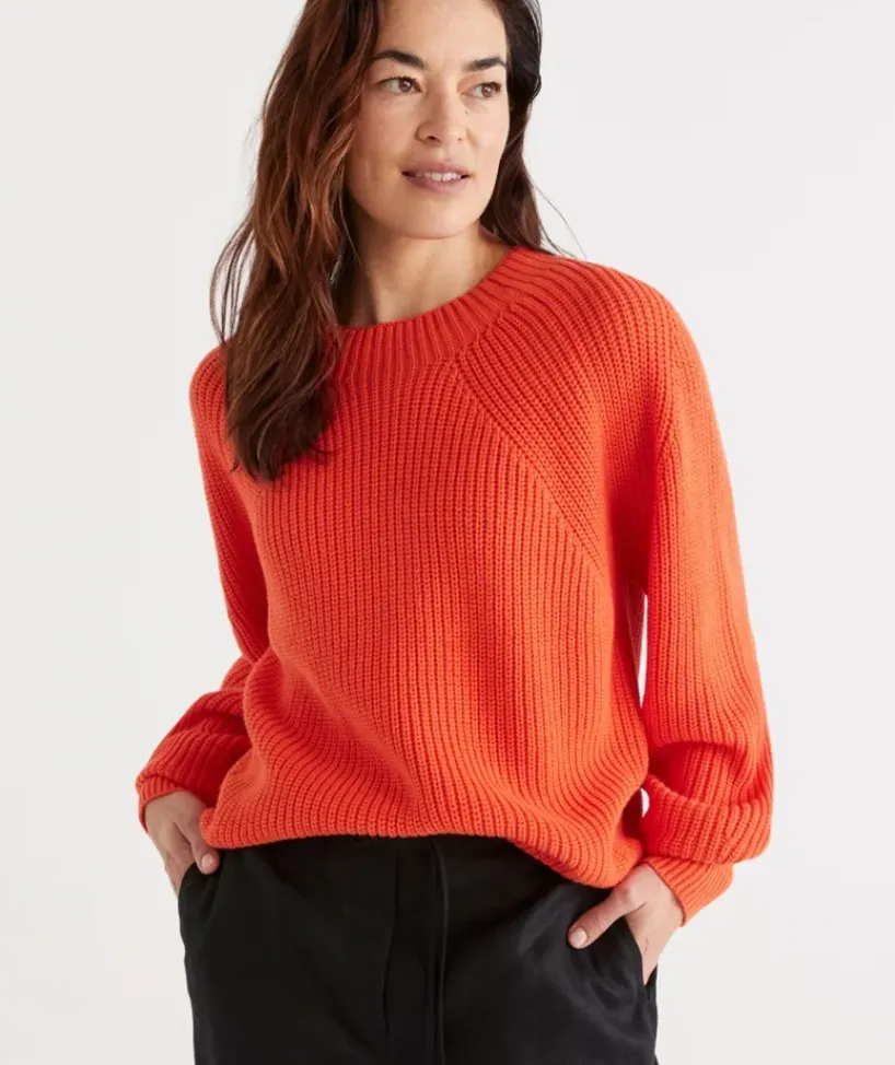 Rib Sleeve Detail Pull Over<Sussan New