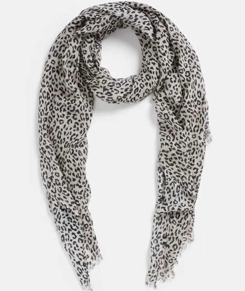 Self Stripe Animal Scarf<Sussan