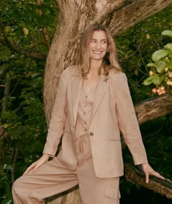 Single Breasted Linen Blazer<Sussan Clearance