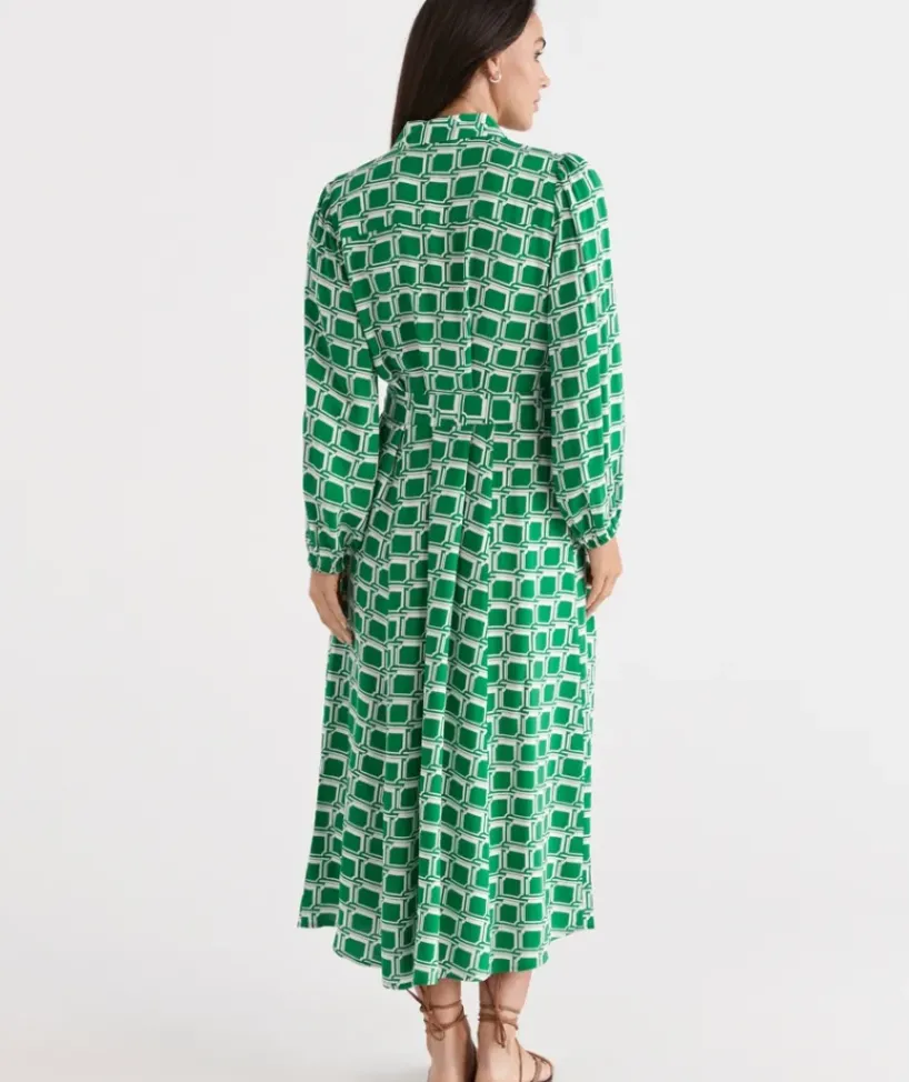 Soft Geo Shirt Dress<Sussan New