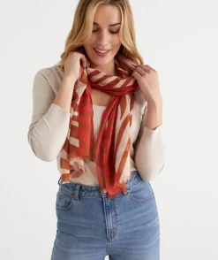Spliced Zebra Print Scarf<Sussan Clearance