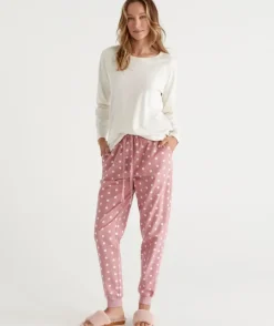 Spot Print Flannelette Pyjama Pant<Sussan