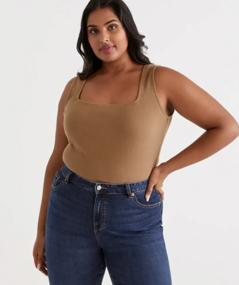 Square Neck Rib Tank<Sussan Outlet