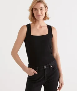 Square Neck Rib Tank<Sussan Online