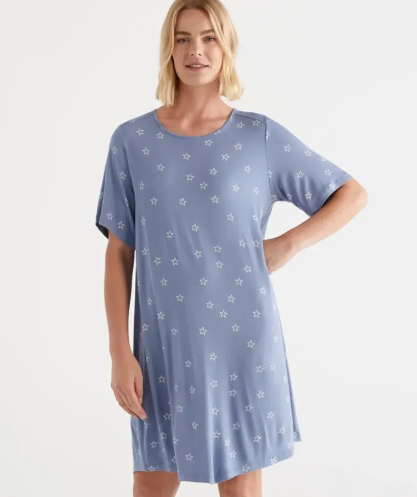 Star Print Knit Nightie<Sussan Online