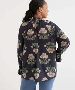 Stencil Gathered Top<Sussan Hot