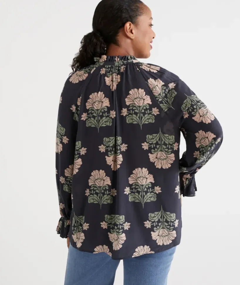 Stencil Gathered Top<Sussan Hot