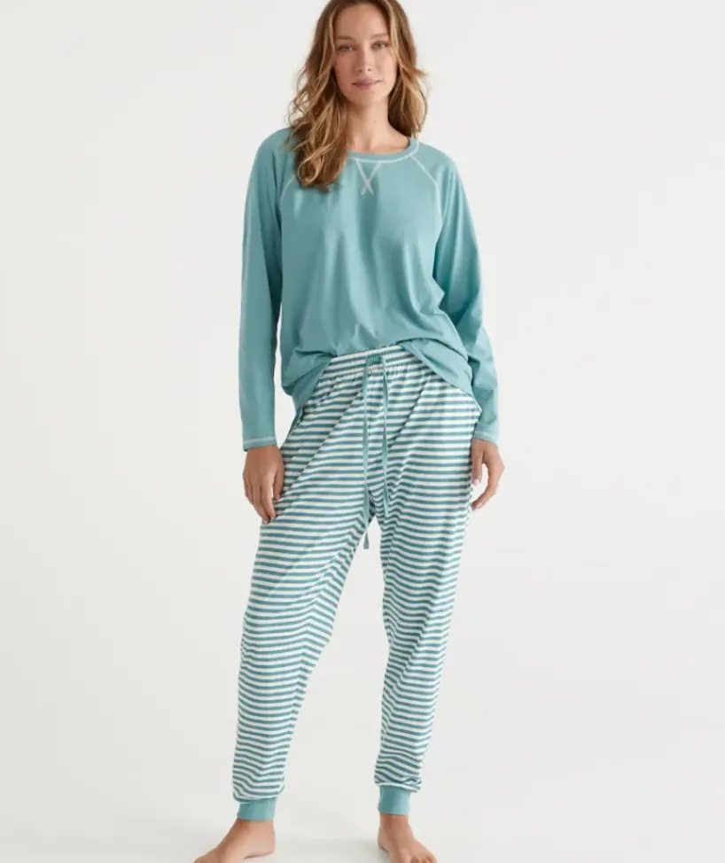 Stripe Australian Cotton Knit Pyjama Pant<Sussan Online