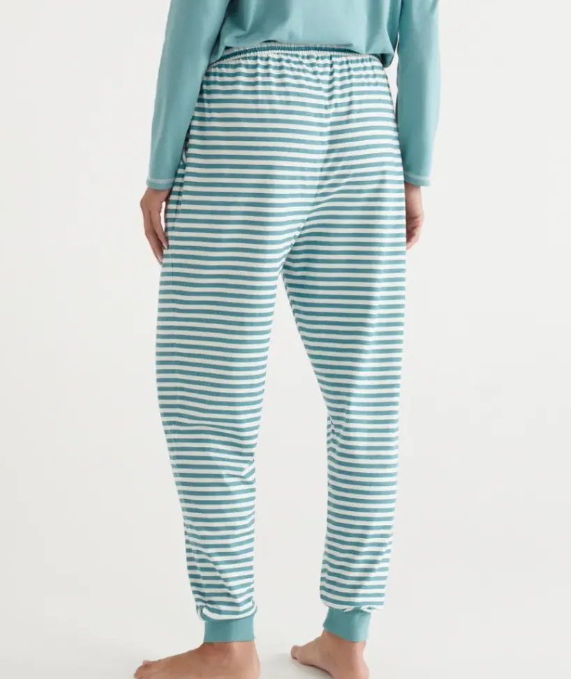 Stripe Australian Cotton Knit Pyjama Pant<Sussan Online