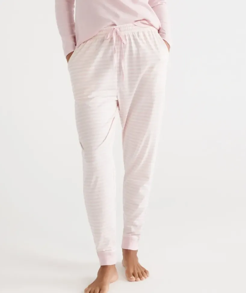 Stripe Australian Cotton Knit Pyjama Pant<Sussan Hot