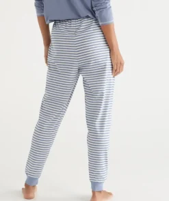 Stripe Australian Cotton Knit Pyjama Pant<Sussan Hot