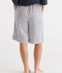 Stripe Linen Bermuda Lounge Short<Sussan Discount