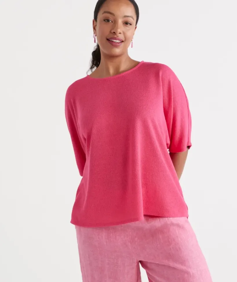 Textured Dolman Top<Sussan Online